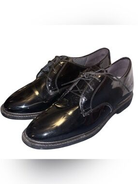 Capps Women’s Black Shiny Oxford Dress Shoes